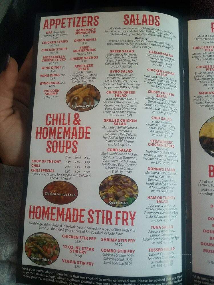 Donna's Family Restaurant - Eastpointe, MI menu_pic
