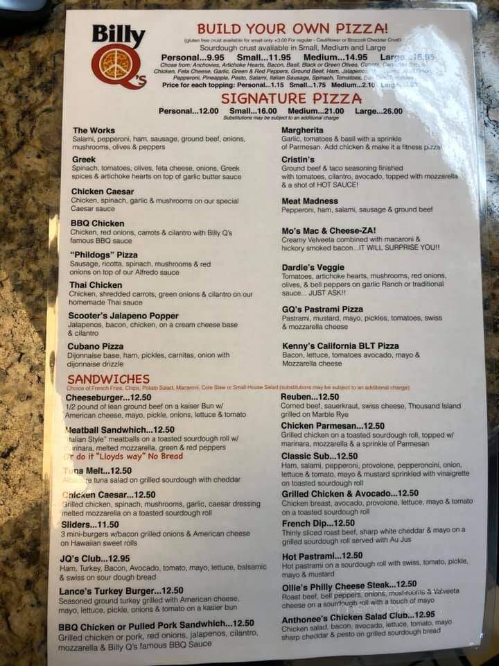 Billy Q's Pizza - Palm Desert, CA