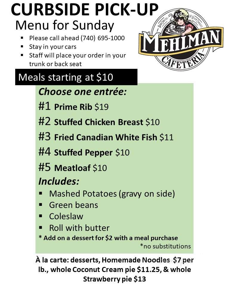 Mehlman's Cafeteria - Saint Clairsville, OH