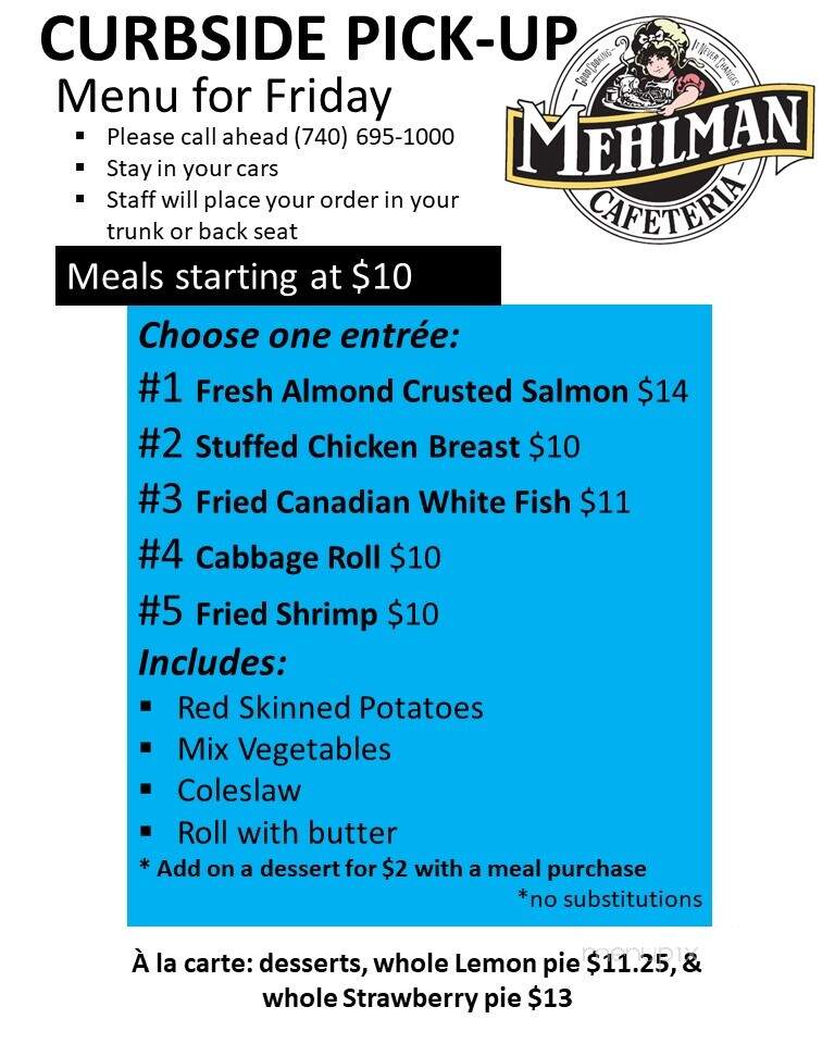 Mehlman's Cafeteria - Saint Clairsville, OH