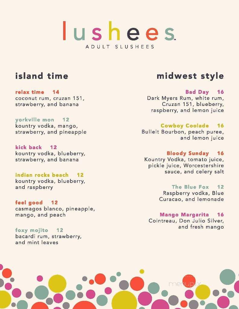 Silver Fox Bar & Grill - Yorkville, IL menu_pic