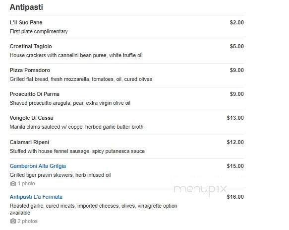La Fermata - Bremerton, WA menu_pic