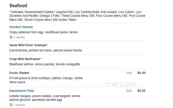 Tallgrass Restaurant - Lockport, IL menu_pic