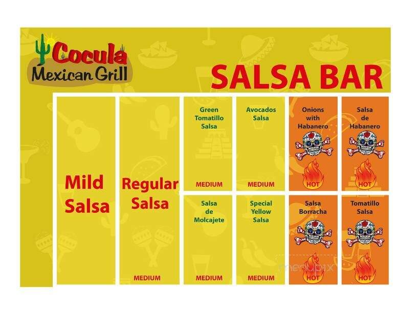 Cocula Mexican Grill - Columbus, NC menu_pic