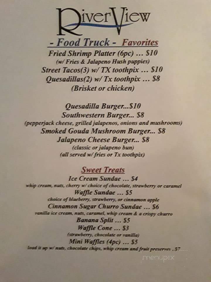 River Terrace Club Restaurant - San Angelo, TX menu_pic