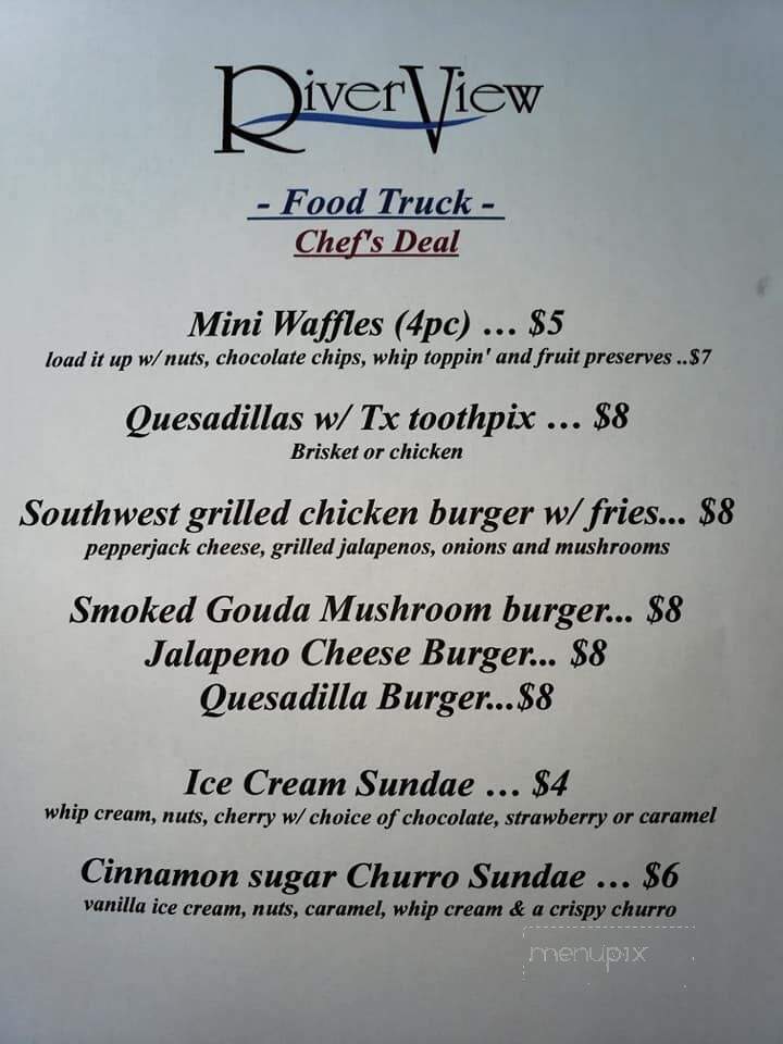 River Terrace Club Restaurant - San Angelo, TX menu_pic