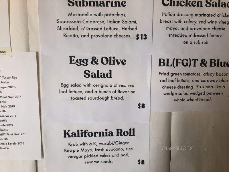 Ish Delicatessen - Raleigh, NC menu_pic
