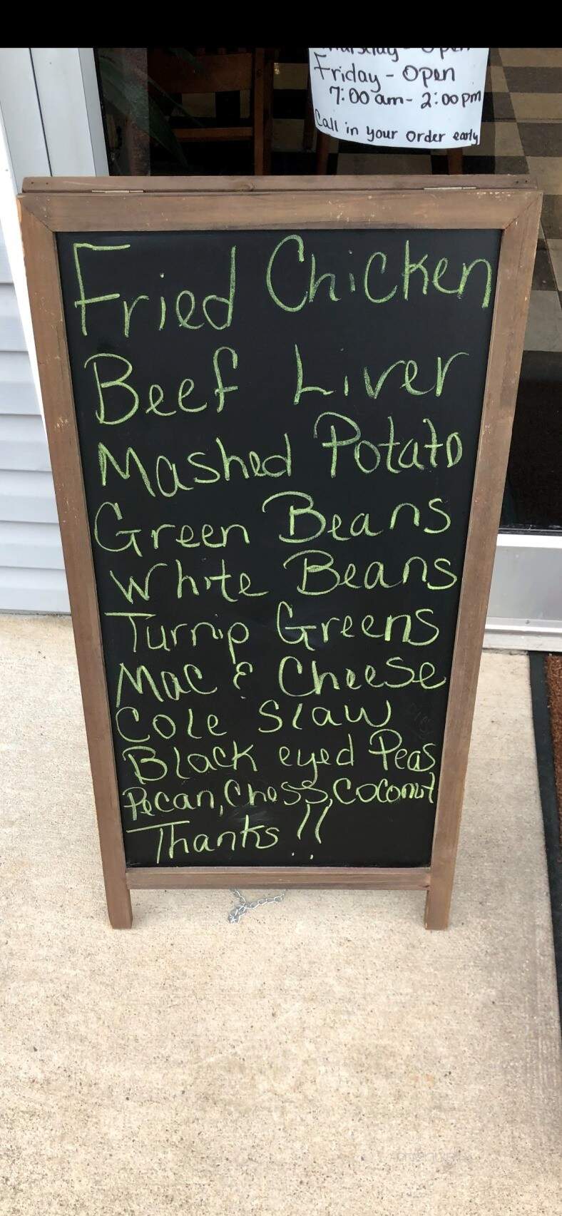 Sisters - Dickson, TN menu_pic