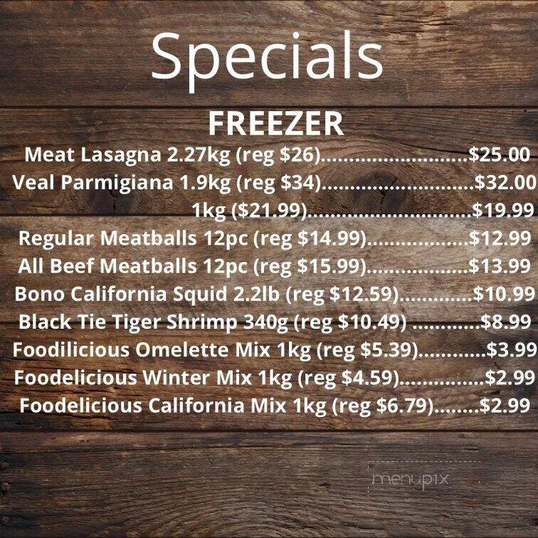 Sweet's Paradise - Hamilton, ON menu_pic