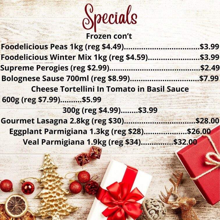 Sweet's Paradise - Hamilton, ON menu_pic