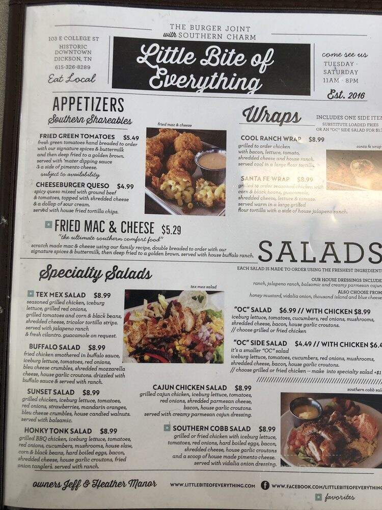 Little Bite of Everything - Dickson, TN menu_pic