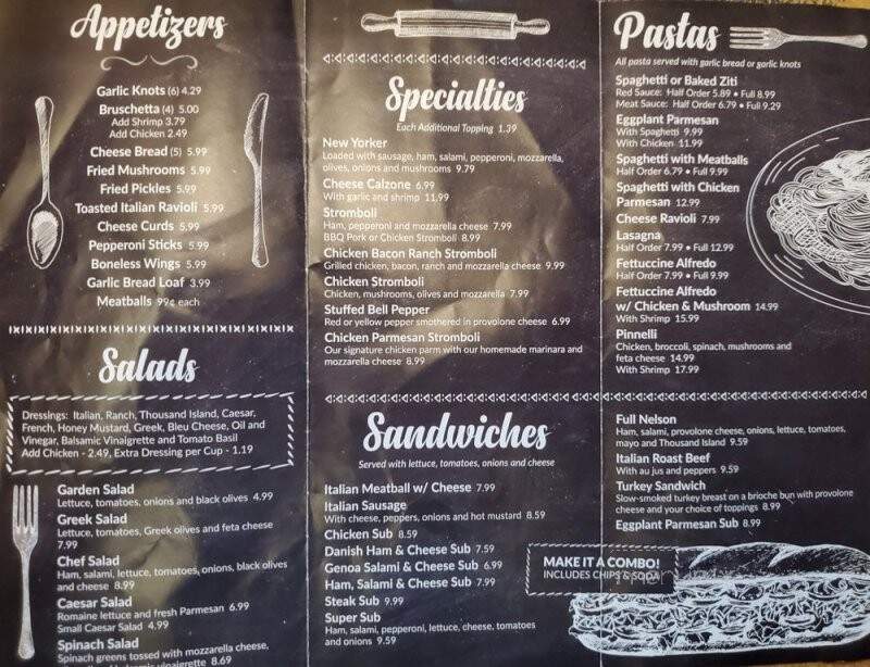Italia Pizza Cafe - Southaven, MS menu_pic