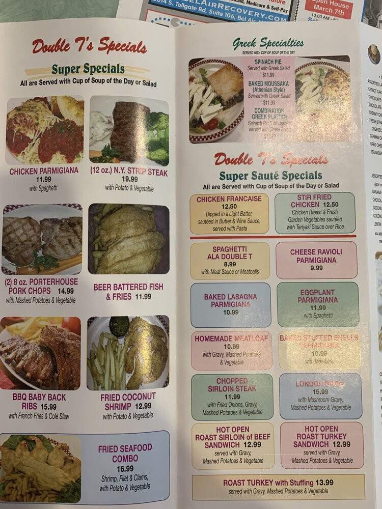Double T Diner - Bel Air, MD menu_pic