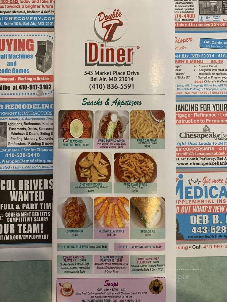Double T Diner - Bel Air, MD menu_pic