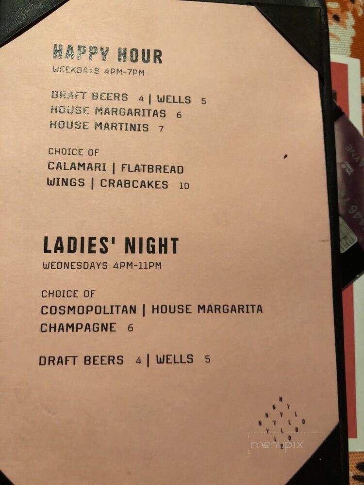 The Loft at NYLO - Irving, TX menu_pic