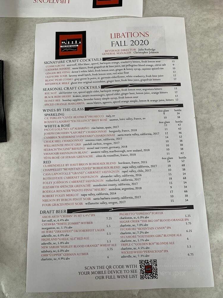 The Pump House - Rock Hill, SC menu_pic