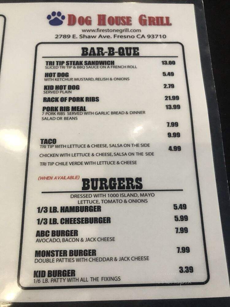 Dog House Grill - Fresno, CA