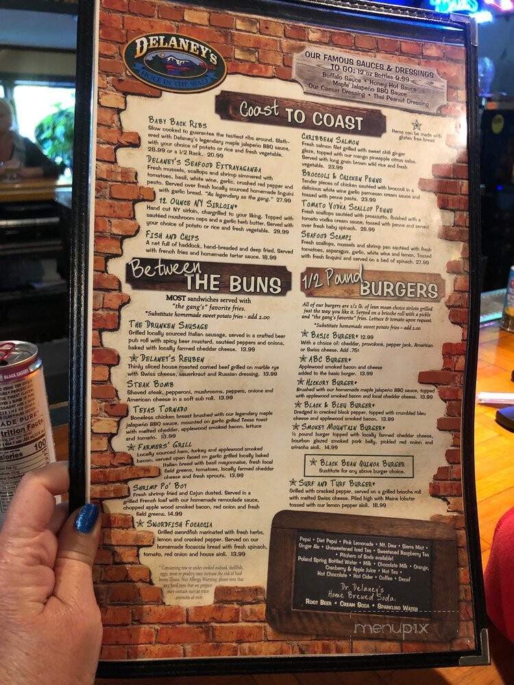 Delaney's Hole In The Wall - North Conway, NH menu_pic