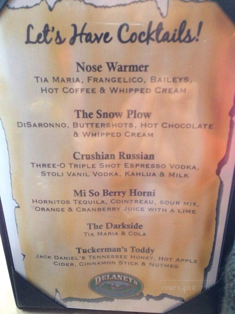 Delaney's Hole In The Wall - North Conway, NH menu_pic