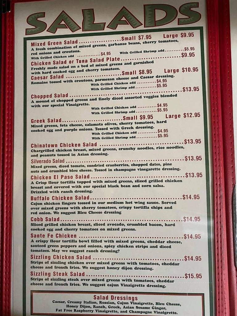 Gingerbread Man - Carlisle, PA menu_pic
