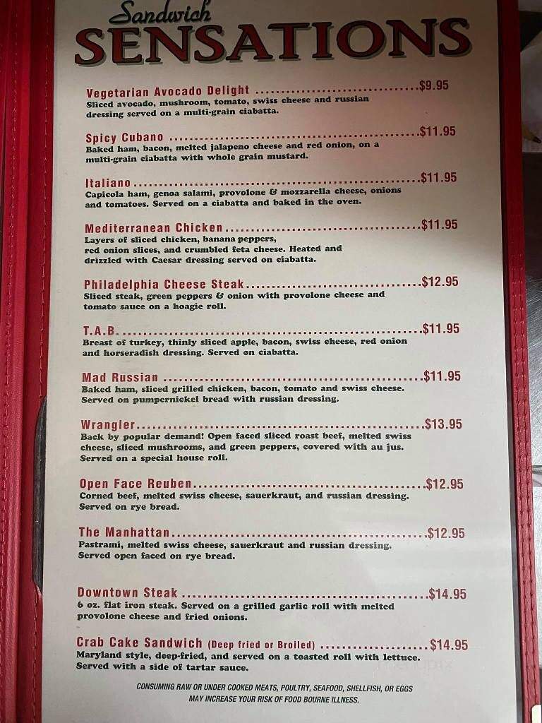 Gingerbread Man - Carlisle, PA menu_pic