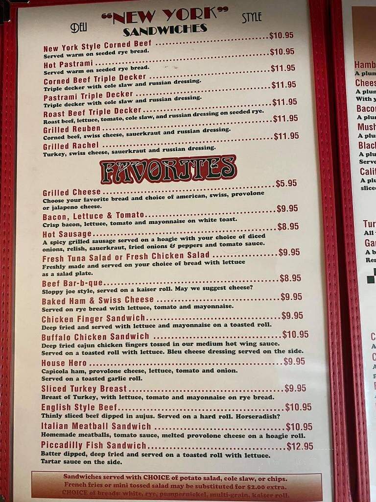Gingerbread Man - Carlisle, PA menu_pic