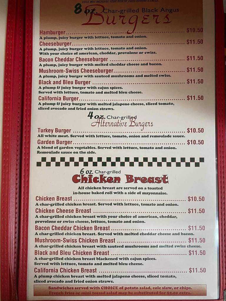 Gingerbread Man - Carlisle, PA menu_pic