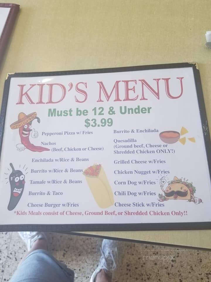La Bamba Mexican Restaurant - Columbia, LA menu_pic