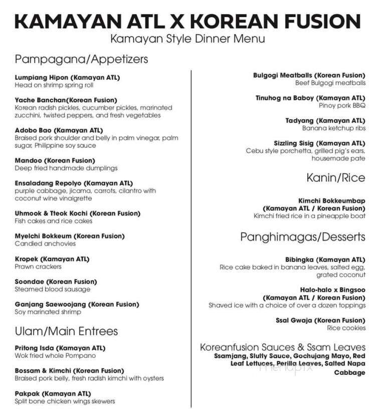 Kamayan ATL - Atlanta, GA