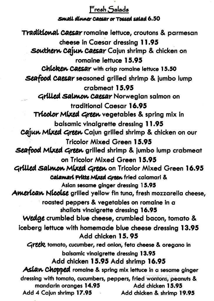 Vintage Bar & Grill - Abington, PA menu_pic