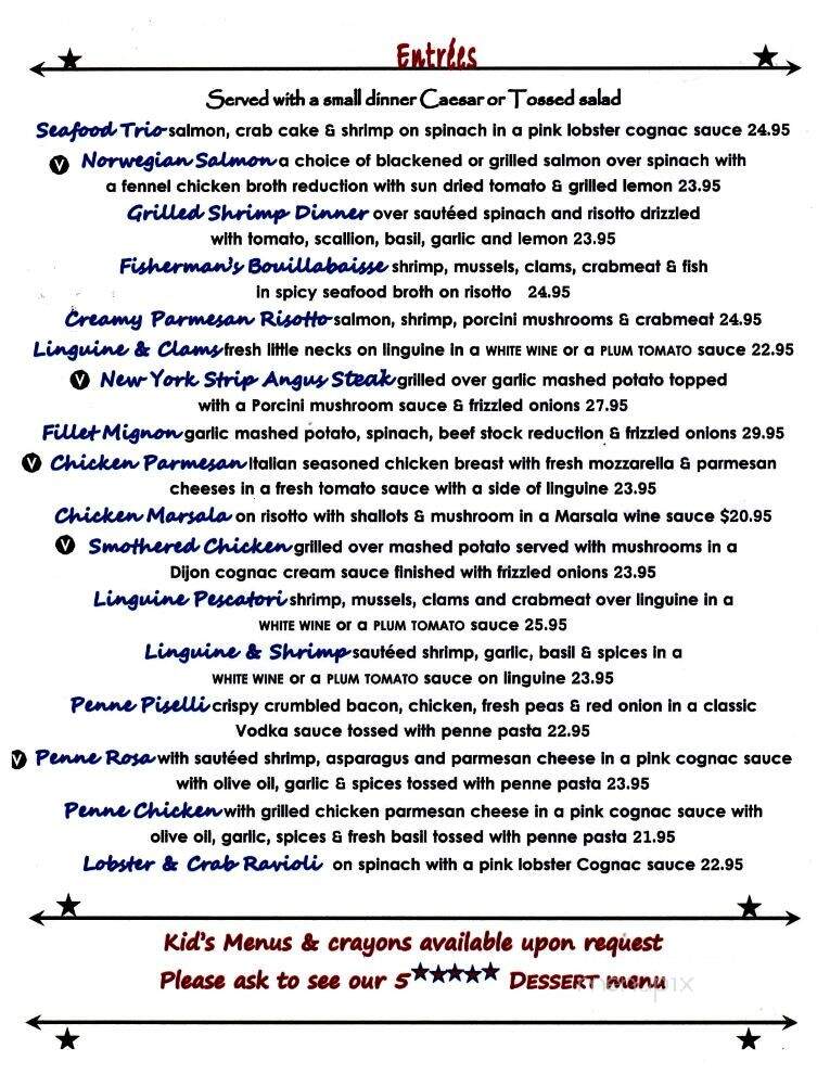 Vintage Bar & Grill - Abington, PA menu_pic