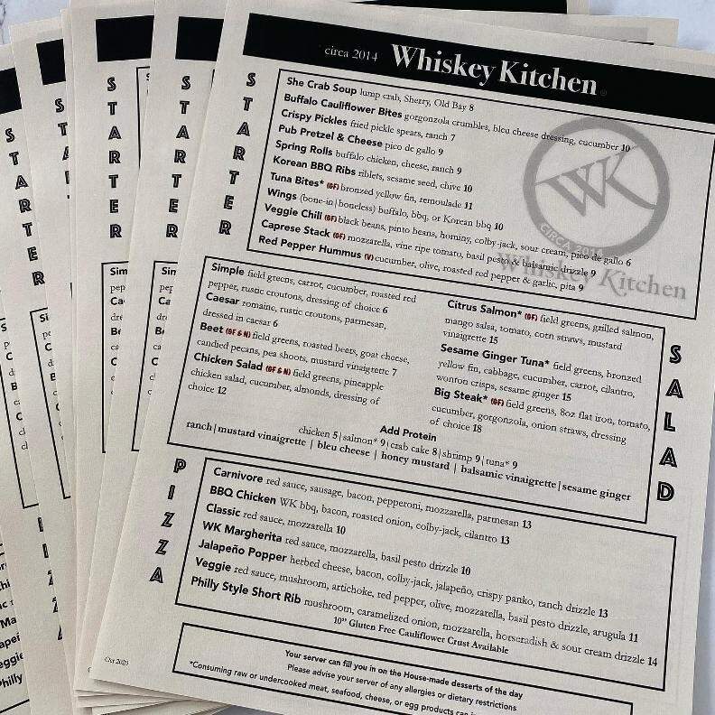 The Whiskey Kitchen - Virginia Beach, VA menu_pic