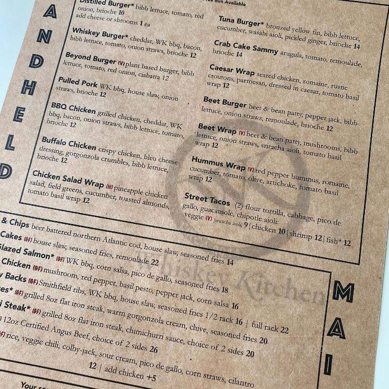The Whiskey Kitchen - Virginia Beach, VA menu_pic