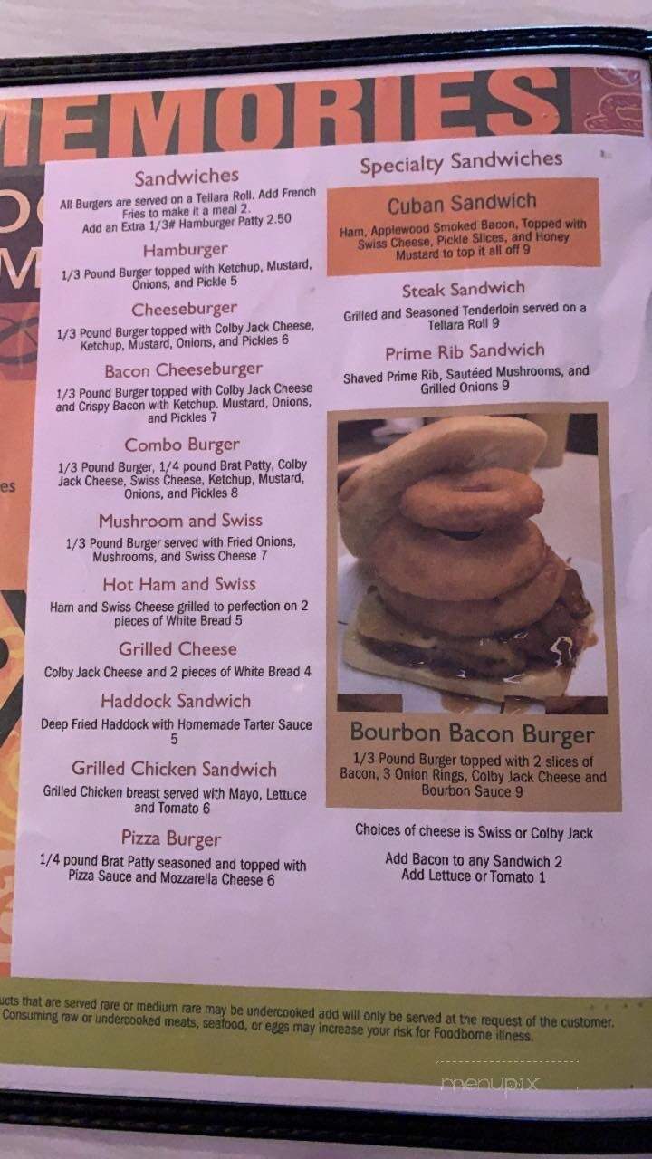 Good Times Restaurant and Banquet Hall - Mishicot, WI menu_pic