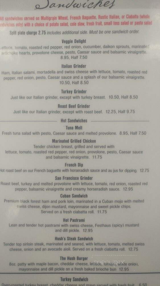Hush-Harbor Artisan Bakery - Atascadero, CA menu_pic