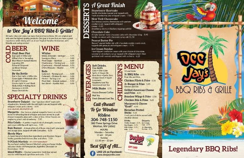 Dee Jay's - Weirton, WV menu_pic