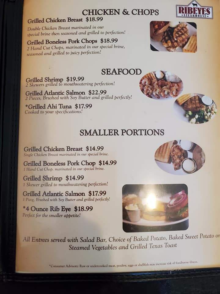 Ribeyes - Snow Hill, NC menu_pic