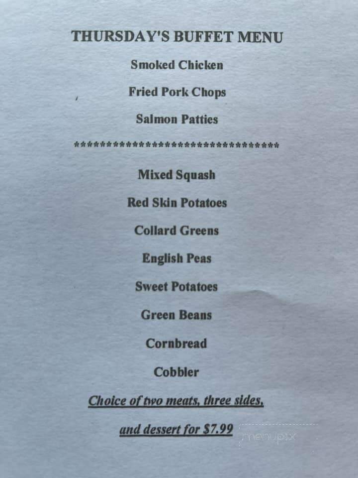 Hickory House Restaurant - Pulaski, TN menu_pic