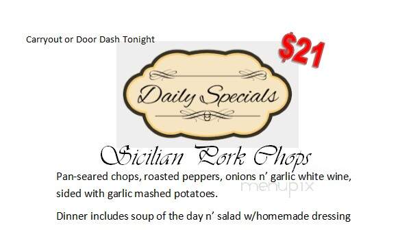 Sweet Aroma Ristorante - Delavan, WI menu_pic