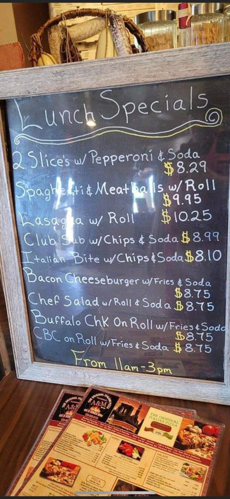 A & M Pizza - Florence, AZ menu_pic