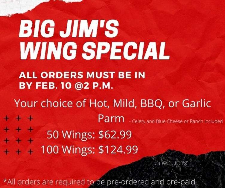 Big Jim's Seafood House - East York, PA menu_pic