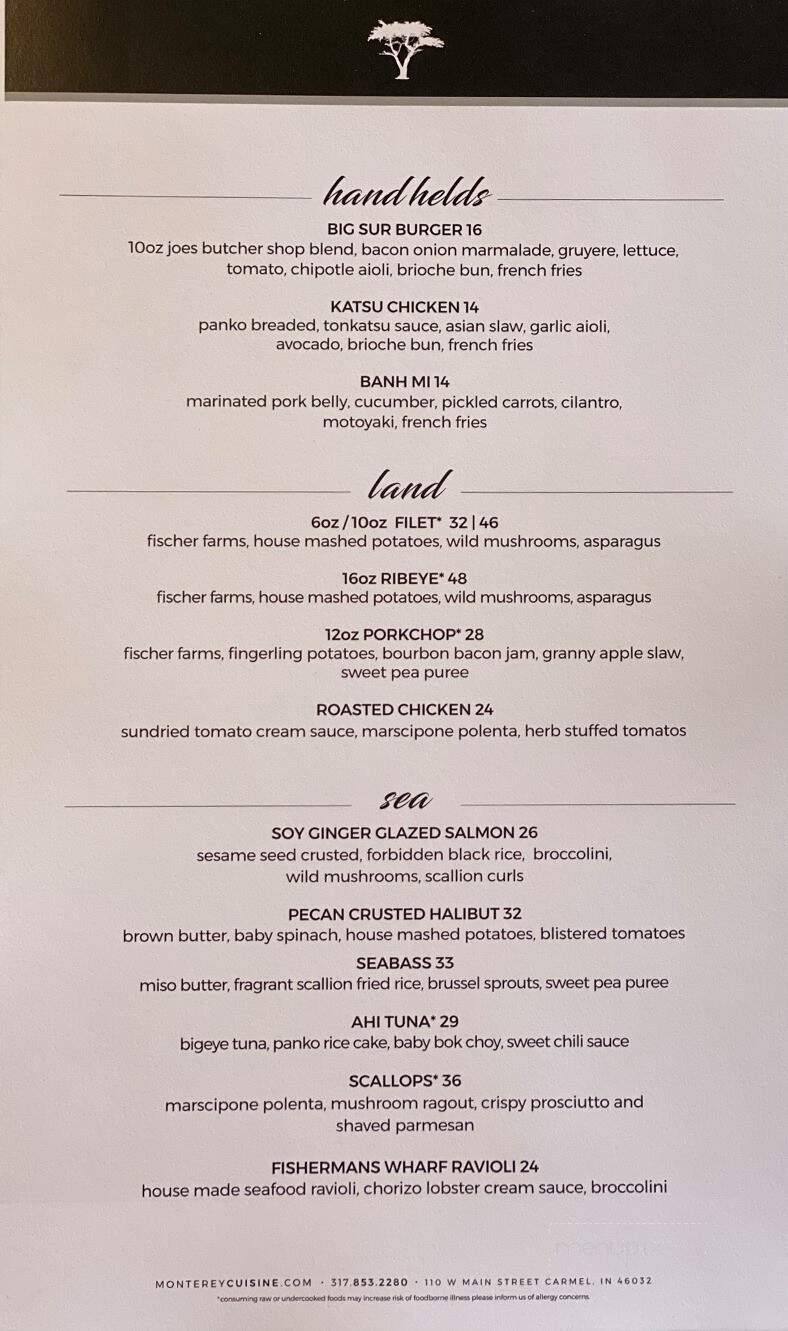 Monterey Cuisine - Carmel, IN menu_pic