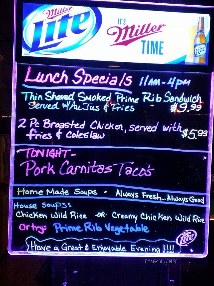 Flame Restaurant - Lac Du Flambeau, WI menu_pic