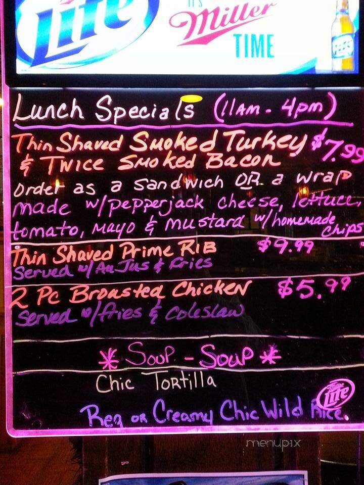 Flame Restaurant - Lac Du Flambeau, WI menu_pic