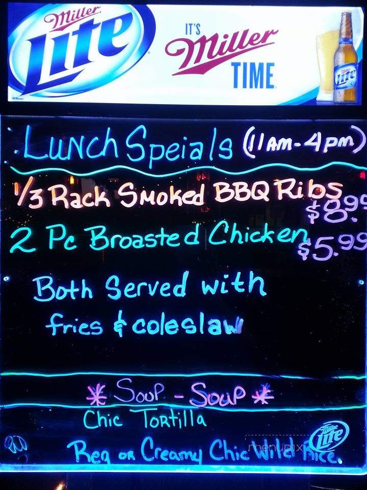 Flame Restaurant - Lac Du Flambeau, WI menu_pic