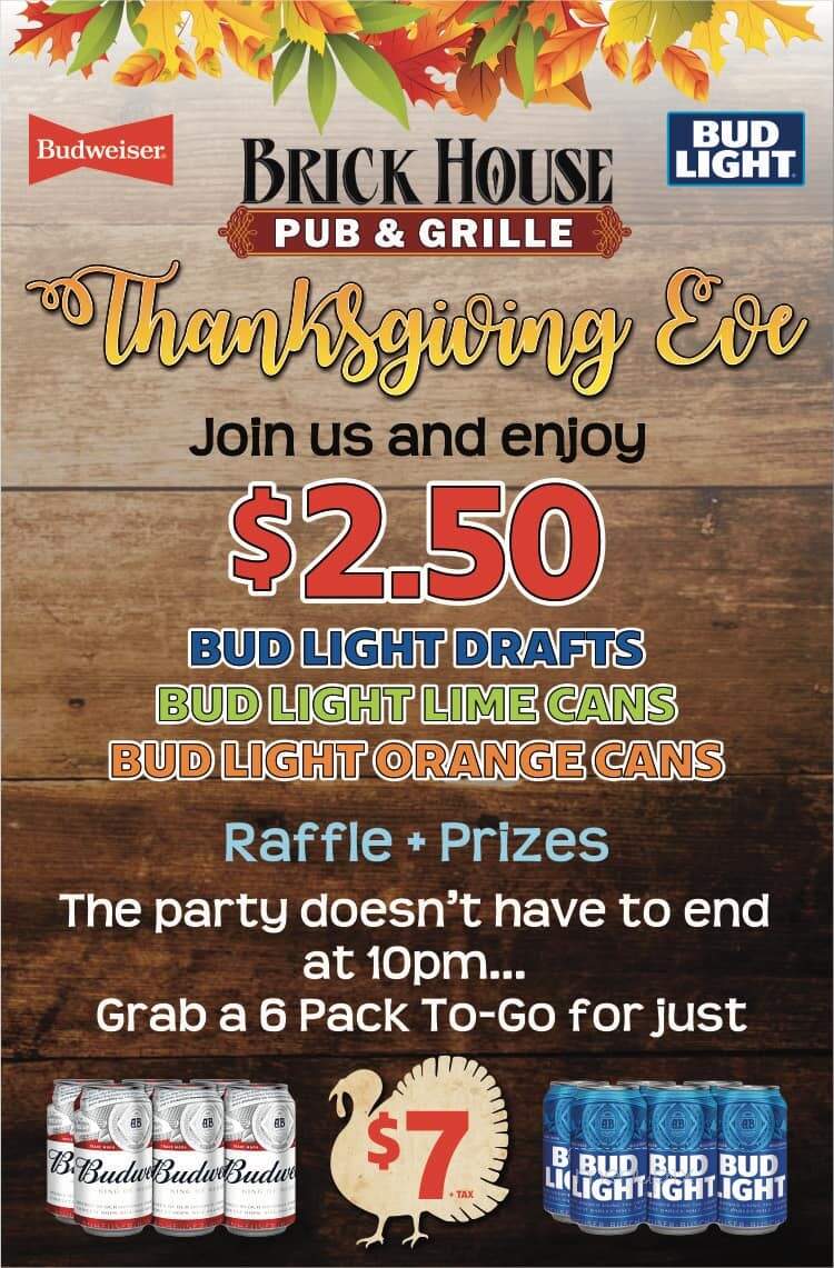 Brick House Pub and Grille - Mays Landing, NJ menu_pic