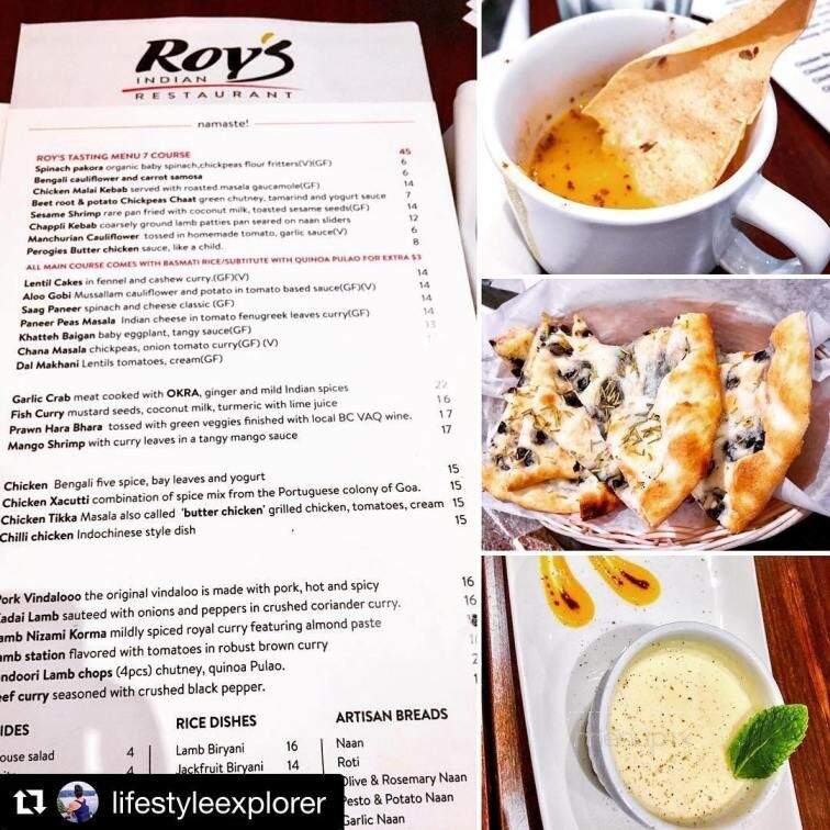 Roys Indian Restaurant - Delta, BC