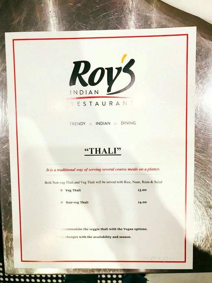 Roys Indian Restaurant - Delta, BC