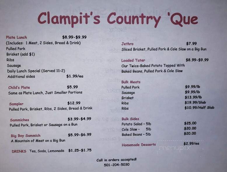 Clampits Country Kitchen & Meat Market - Hot Springs Village, AR