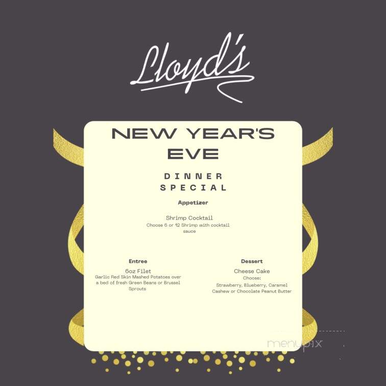 Lloyd's Bar & Grill - Grosse Ile, MI menu_pic